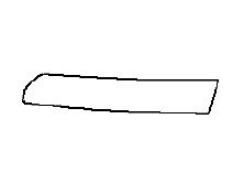 Zaślepka, kratka halogenu lewego SIGNUM do 2005 (chrom)